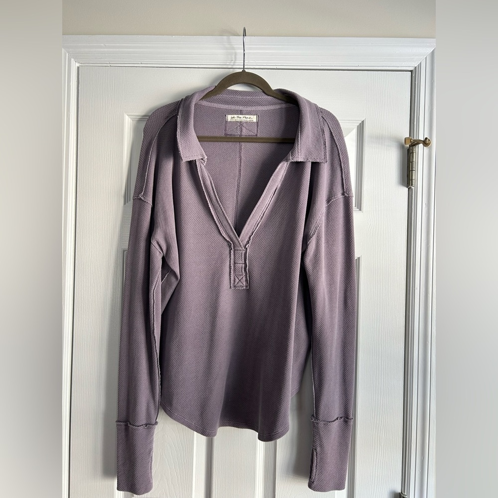 We The Free Dusty Lavender Yoga Top
